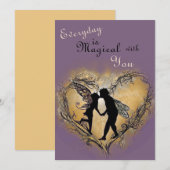 Cartes Pour Fêtes Annuelles Chaque jour est magique avec vous Fées Saint-Valen (Devant / Derrière)