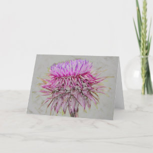 Cartes Pour Fêtes Annuelles Chardon