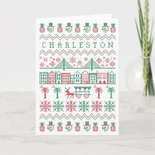 Cartes Pour Fêtes Annuelles Charleston Ugly Sweater Holiday