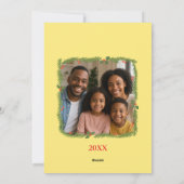 Cartes Pour Fêtes Annuelles Charmant bébé éléphant de Noël (Dos)