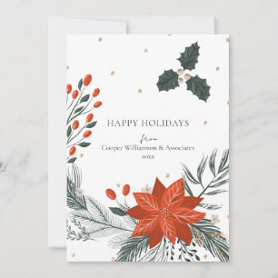 Cartes Pour Fêtes Annuelles Charmant Botanique Moderne Simple Entreprise Comme