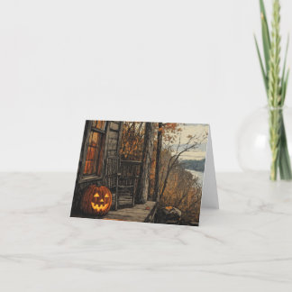 Cartes Pour Fêtes Annuelles Charmant Halloween Fermette Rustique