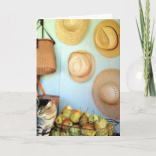 CARTES POUR FÊTES ANNUELLES CHARME DE PAYS ET BONNETS POUR PÂQUES