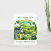 Cartes Pour Fêtes Annuelles Charme Irlandais : la Saint-Patrick  (Devant)