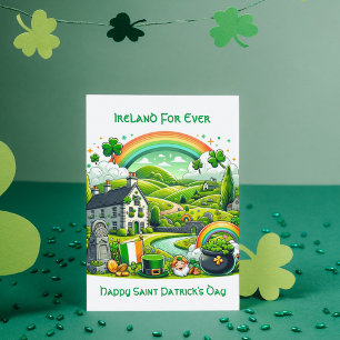 Cartes Pour Fêtes Annuelles Charme Irlandais : la Saint-Patrick 