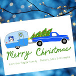 Cartes Pour Fêtes Annuelles Charming Christmas Camper Vintage Trailer RV Xmas<br><div class="desc">Carte parfaite à envoyer comme voeux de vacances! L'art fait main pour vous ! ENTIÈREMENT PERSONNALISABLE ! Cliquez sur "Personnaliser" ci-dessus pour modifier le texte. Cliquez sur "modifier à l'aide de l'outil de conception" pour ajuster les polices, les couleurs et les placements et pour ajouter du texte à l'arrière si...</div>