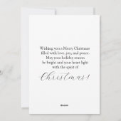 Cartes Pour Fêtes Annuelles Charming Christmas Owl (Dos)