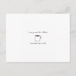 Cartes Pour Fêtes Annuelles Charming coffee Valentines day card