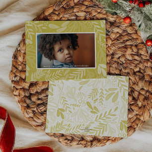 Cartes Pour Fêtes Annuelles Chartreuse Bramble Photo botanique festive