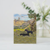 Cartes Pour Fêtes Annuelles Chasse à la perdrix de Chukar (Debout devant)