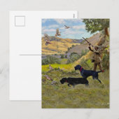 Cartes Pour Fêtes Annuelles Chasse à la perdrix de Chukar (Devant / Derrière)