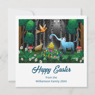 Cartes Pour Fêtes Annuelles Chasse aux œufs de Pâques joyeuse