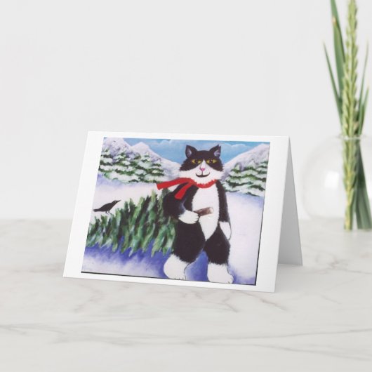 CARTES POUR FÊTES ANNUELLES CHASSEUR DE DÉCEMBRE (Devant)