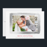 Cartes Pour Fêtes Annuelles CHÂSSIS D'ARGENT BRUSHÉ photo moderne simple minim<br><div class="desc">*** L'EFFET FAUX SILVER EST UNE IMAGE NUMÉRIQUE *** par kat massard >>> kat@simplysweetPAPERIE.com << Envoyer et message spécial supplémentaire avec style et pizzazz cette année... Personnalisé avec vos détails & photos mes produits de vacances modernes sont sûrs de se démarquer de l'abondance de salutations que vos amis et votre...</div>