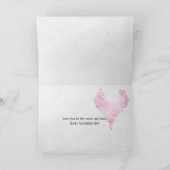 Cartes Pour Fêtes Annuelles chat à la clôture avec pleine lune valentine (Intérieur)