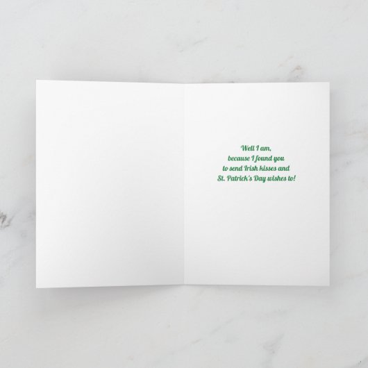 Cartes Pour Fêtes Annuelles Chat birman Funny St CATrick's Day Lucky Charm (Intérieur)
