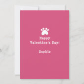 Cartes Pour Fêtes Annuelles Chat blanc sarcastique Funny Saint-Valentin (Dos)