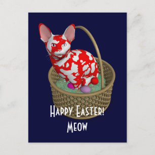 Cartes Pour Fêtes Annuelles Chat Bunny de Pâques