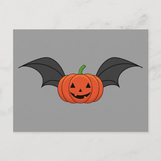 Cartes Pour Fêtes Annuelles Chat Citrouille d'Halloween (Devant)