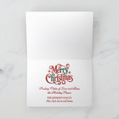 Cartes Pour Fêtes Annuelles Chat couché mignon sous l'arbre de Noël (Intérieur)