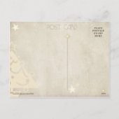 Cartes Pour Fêtes Annuelles Chat couché près de la cheminée à Noël (Dos)