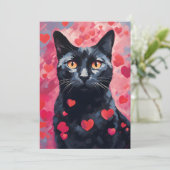 Cartes Pour Fêtes Annuelles Chat de Bombay la Saint-Valentin (Debout devant)