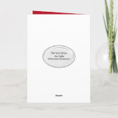 Cartes Pour Fêtes Annuelles Chat de Noël (Dos)