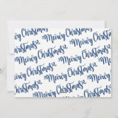 Cartes Pour Fêtes Annuelles Chat de Noël chaud et fuzzy dormant (Dos)