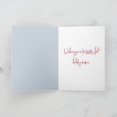 Cartes Pour Fêtes Annuelles Chat De Noël En Neige Profonde (Intérieur)