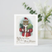 Cartes Pour Fêtes Annuelles Chat de Noël, Louis Wain (Debout devant)