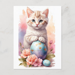 Cartes Pour Fêtes Annuelles Chat de Pâques