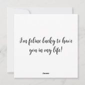 Cartes Pour Fêtes Annuelles Chat de patchwork pour la Saint-Valentin (Dos)