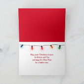 Cartes Pour Fêtes Annuelles Chat de poupée de Noël dans la fenêtre (Intérieur)