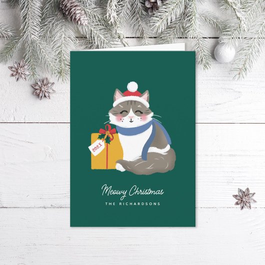 Cartes Pour Fêtes Annuelles Chat de poupée mignonne