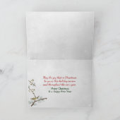 Cartes Pour Fêtes Annuelles Chat De Ragdoll De Noël Par Feu (Intérieur)