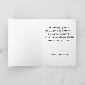Cartes Pour Fêtes Annuelles Chat drôle dans une boîte Texte personnalisé Noël