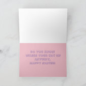 Cartes Pour Fêtes Annuelles Chat drôle Pâques (Intérieur)