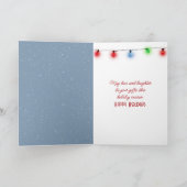 Cartes Pour Fêtes Annuelles Chat en train de battre avec Snowcat (Intérieur)