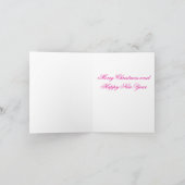 Cartes Pour Fêtes Annuelles Chat Festif à Santa Hat (Intérieur)