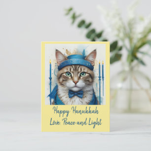 Cartes Pour Fêtes Annuelles Chat Festif dans déguisement jouant aux voeux Hano
