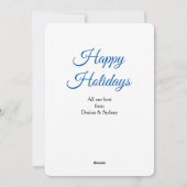 Cartes Pour Fêtes Annuelles Chat gris russe bleu Noël ou Hanoukka  (Dos)