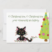 Cartes Pour Fêtes Annuelles Chat Grumpy Funky O Christmas Tree (Devant)