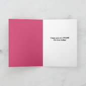 Cartes Pour Fêtes Annuelles Chat Heureuse Sainte-Valentin mignon au coeur Sung (Intérieur)