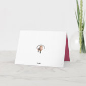 Cartes Pour Fêtes Annuelles Chat Heureuse Sainte-Valentin mignon avec coeur (Dos)