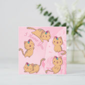 Cartes Pour Fêtes Annuelles Chat Love (Debout devant)