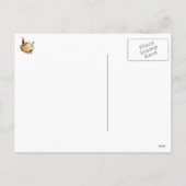 Cartes Pour Fêtes Annuelles Chat mignon de Noël (Dos)