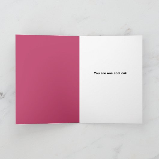 Cartes Pour Fêtes Annuelles Chat mignon Heureuse Sainte-Valentin en lunettes d (Intérieur)