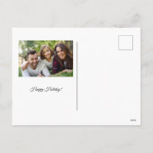 Cartes Pour Fêtes Annuelles Chat mignon noir blanc Cœur rouge (Dos)