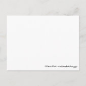 Cartes Pour Fêtes Annuelles Chat mignon, souris, stand de baiser Valentines ca (Dos)