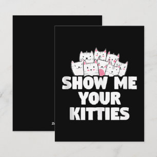 Cartes Pour Fêtes Annuelles Chat Montre-moi tes chatons
